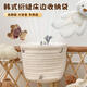 
Sanqihu baby crib head hang bag baby bed side storage bag diaper diaper diaper storage bag children multifunctional storage bag Keruitu pure cotton embroidery