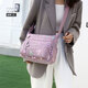 New wallet bag crossbody bag women's bag large capacity lightweight small bag breast bag casual fashion deep pink