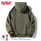 Sweat à capuche rétro américain de la NASA pour le printemps et l'automne High Street couple Handsome Top Coat Tend N138L3894 Brown 2xl