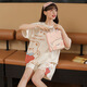 Victoria's Secret Emilysa 2023 Nouveau pyjamas à manches courtes pour la bande dessinée de coton pour femmes mignonnes Sweet Girl's Home's Clothes peut être porté à l'extérieur du G6627 M