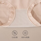 Plain muscle products [3 packages] Women's underwear for women's cotton nude and traceless comfortable and breathable medium waist antibacterial briefs