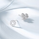 Chao Acer, get rich immediately, zodiac platinum earrings pt950 earrings, year of the horse, animal year gift, price: one pair, labor cost 230 yuan, 2.1 grams