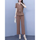 Specht Casual Professional Anzug für Frauen im Sommer 2025 Neue modische altersreduzierende Mutter M Muttertemperament Schlampe Hose Zweiköpfige Khaki [Temperatur/Altersreduzierung/-Modierung] M 90-105jin [Jin gleich 0,5 kg]
