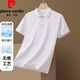 Pierre Cardin Kurzärärmig T-Shirt Herren 2025 Sommer New Ice Seide Polo Kragen Geschäfte Casual Solid Color Halbärztes Hemd Vatertagsgeschenk JS-677 Black L