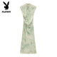 Playboy (Playboy) Grüne Kleid mit kurzärärmern