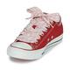 匡威（Converse）女鞋运动帆布鞋青少年系带低帮透气球鞋红色春夏2025新款A13662C 红色 39.5