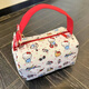 New cartoon cosmetic bag for makeup, washing, portable travel, portable storage, large capacity, cute three-dimensional handbag, red portable kt printed small bag