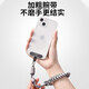 Jingeyu mobile phone anti-theft rope European three-in-one wrist retractable lanyard anti-lost rope anti-theft artifact anti-lost hook metal gasket Apple anti-cut steel wire adjustable wrist strap to prevent falling off Double gray braided metal clip thickened wrist rope - stronger and not afraid of grabbing