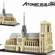 Pinzhixing Building Blocks (PZX) Children's Handmade Educational Assembly Micro-Part Building Blocks Toys World Architecture Paris 9923 See the picture below