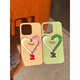 Tagi. <Happy> Metallhalterung Leder Love Mobile Handy Hülle iPhone mit vollem Inklusive Anti-Wear Happy Butter für iPhone 16 Pro Max