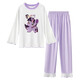 Chapitre cool (Kuzhang) Pyjamas pour enfants Girls Spring and Automne Été à manches longues Coton mince mince fille bébé dessin animé de style princesse de style princesse