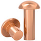 Tianzhuo Hardware National Standard Pure Copper Full Copper Percussion Solid Round Head Rivet Semi-round Head Yuan Cap Copper Nail M2M3M4M5M6M8mm M2*10-200 pieces