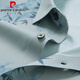 Pierre cardin short-sleeved printed shirt men's summer high-end light luxury middle-aged tops business casual Chinese style non-iron shirt GR/9926 blue short-sleeved shirt M 48 [Suggested 100-120Jin [Jin equals 0.5 kg]]