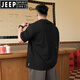 Jeep Spirit American Casual Algodón de algodón puro Camiseta de algodón corto de algodón corto Marca de verano Hombres INS Fat Man Loose Plus Fat Plus Garn Ronded Neck-Sleved A6623-White 2XL (recomendado 140-160Jin [Jin equivale a 0.5 kg])