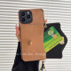 葵也斜挎卡包适用苹果16promax手机壳全包防摔iPhone15轻奢女14高端13 苍岭绿卡包壳+手绳+斜挎链绳 苹果16pro
