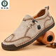 Portes de carpintero exportación de gran tamaño zapatos para hombres de cuero genuino zapatos de cuero transpirable de cuero para hombres zapatos jóvenes de modificación