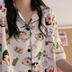 睡衣女三件套秋ins风卡通睡衣宿舍可外穿家居服套装秋 套WZL1476【高质量三件套】 XL 【建议120-135斤】