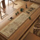 
Song Dynasty aesthetic Zen table flag tea mat diatom mud water absorption and heat insulation long table mat can be customized tablecloth tea table tea mat Jingxin-NG-12048 30*150cm water absorption and quick drying