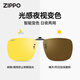 ZIPPO American myopic polarized color-changing night vision sunglasses clip-on driving portable flip-up sunglasses 06-72