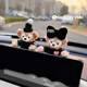 Yusenyi 2025 Zentralkontrollbildschirm Papa Shirley Mei Car Innenzubehör Ornamente Display Bildschirmdekoration Süße Frauen Ornamente Schwarzer Pullover Dafei