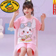 G.Duckkids pour enfants Pyjamas Pure Coton Coton Girls à manches courtes Pyjamas 12 à 15 ans Été décontracté Cartoon Girls Pyjamas Home Clothes M Short Set 6627 Coton peigné 20 taille recommandée Hauteur 155-160cm