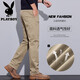 Panton de coton pur playboy pour hommes en été mince pantalon polyvalent et lâche pour hommes en pantalon pour hommes d'affaires de haut niveau 6621 Gris foncé + bleu [remplacement en deux pièces] 36 (2 pieds 8) Recommandé 160-175 Jin [Jin équivaut à 0,5 kg]