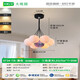 大观园约客厅吊灯创意卧室灯月球泡泡吊线灯卡通星球吊灯广东中山灯具 9734黑色7头三色彩球15cm大球款