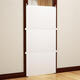 LDVEP door pet fence on the floor indoor home dog and cat special L-type free combination simple heightened isolation baffle milky white 12247cm (3 pieces)