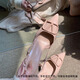 Feiyao 6cm nackt hochheelierte Sandalen für Frauen. Sommerhochzeitsschuhe sind nicht leicht zu müde mit Röcken. High-End- und elegante 38 mit hohem Hubheeled Sandalen nackte 6 cm