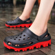 Zapatos de agujero de gran tamaño Xuanyuan 47-49 Sandalias especiales para hombres para zapatillas de doble propósito transpirables y sin deslizamiento más grasas más sandalias más grandes S9859 caqui 39