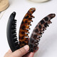 Banana clip back of head clip hair clip vertical clip twist clip hair accessories special hair clip for women with high ponytail large size leopard print coffee color 1 piece