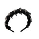 Two Worlds Happy Hairband for Women 2025 New High-end Headband with Teeth Anti-Slip Face Wash Headband High-end Rhinestone Hairpin Light Luxurious Hair Accessory Black