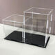 Acrylic display box Customized high transparent display box Acrylic board building block toy figure storage car up to length/width 10*10 transparent height 10CM requires thick white bottom/transparent bottom please note