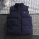 Herren Winterpaar verdickte warme Weste für Männer trendy und vielseitige lockere ärmellose Jacke weiß 2xl