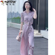 
Woodpecker (TUCANO) high-end internet celebrity fashion suit for women 2025 summer new Korean style lace-up short shirt + wide-leg pants commuting apricot color [set] M [Suggested 105Jin [Jin equals 0.5 kg] below]