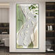 Tiger de trois acres avec des lumières et neuf images de poisson Hall d'entrée peintures décoratives version verticale couloir peintures suspendues simples HJ-6625 moderne 90 * 180 Style de lampe légère blanche froide