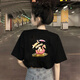 阿迪达斯 （adidas）T恤女夏季印花甜美休闲半袖纯棉运动宽松短袖IP3878 IP3877/棉  XS 75-85斤