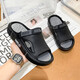 Hausschuhe Herren Sommer tragen Anti-Rutsch-Anti-Odor-Sportsandalen für Männer mit Dual-Purple-Strand Sandalen Männer schwarz grau 42