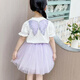 
Balabala Girls Summer New Butterfly Top Lace Skirt Suit Skirt C3 3892 Purple Skirt 110 cm