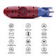 Mini sous-marin Toys garçon sans fil télécommandation de chargement nucléaire sous-marin petit navire jouet modèle militaire enfant Blue Remote Contrôle + batterie
