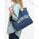 Barbour英国 Barbour 品牌刺绣logo做旧复古百搭大号帆布手提托特包 Denim