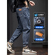 Playboy; PLAYBOY blue jeans for men's summer thin fashion brand American loose straight 2025 new elastic casual long trousers 6621 blue + 6621 blue thin 28