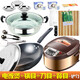 Induction cooker, rice cooker and pot set, various combinations available, pots and pans, a complete set of cooking utensils, electric stove, induction cooker + wok + soup pot