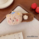 XPEL Plush Pudding Bear Clip Women's Autumn and Winter Large Duckbill Clip Headwear Side Bangs Hairpin Forehead Broken Hairpin Plush Bear Hairpin Set of 4 Approximately 13cm