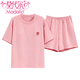 Modal 2025 Neue Pyjamas für Frauen im Sommer Pure Cotton Shorts Shorts Sweet Casual Sports Home Clothing Suits können außerhalb Z9859 XL getragen werden 120-140jin [Jin entspricht 0,5 kg]