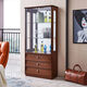 WEIMU New Wine Cabinet avec verrouillage contre le mur TV côté armoire décorative Multi-fonction Verre Multi-fonction Armoire Salon Double porte 698