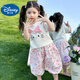 
Disney baby girls short-sleeved suit summer 2025 new fashionable children's KT cat casual pants fashionable baby cartoon two-piece kitten pink suit 120 (upgraded model)