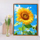 Sonnenblumen Digitalölmalerei DIY-Farbmalerei Wohnzimmer Hängende Malerei Dekorative Malerei handgemalbte Ölmalerei