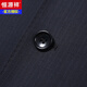 Hengyuanxiang high-end light luxury men's worsted wool suit striped middle-aged business formal suit wedding dress jacket navy blue center back slit M 170/46B