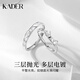 Catillo loves luminous cat 999 silver couple's ring. A pair of rings for proposal, adjustable birthday gift for girlfriend. Luminous cat ring/999 silver/free engraving